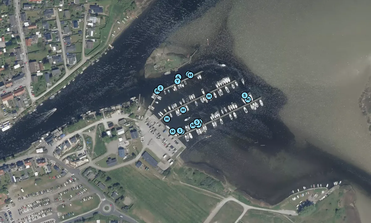 Satelite image of Karrebæksminde Inderhavn