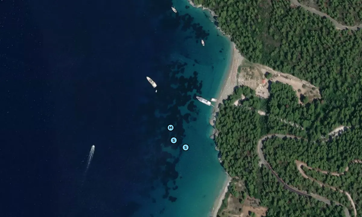 Satelite image of Kastani Mamma Mia Beach