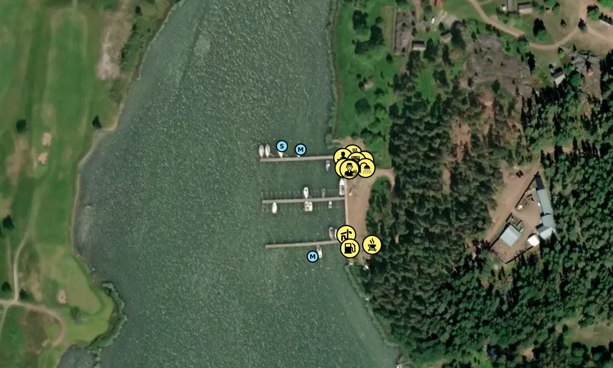 Flyfoto av Kastelholms Gästhamn Marina