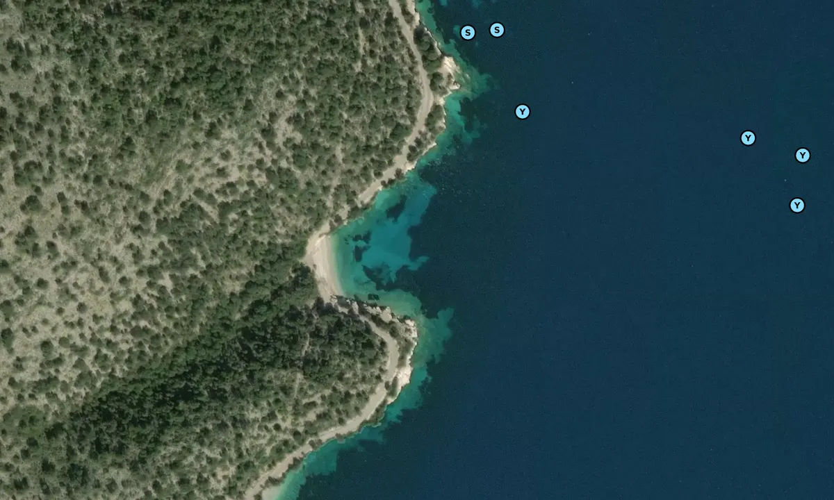 Satelite image of Kastos Cove