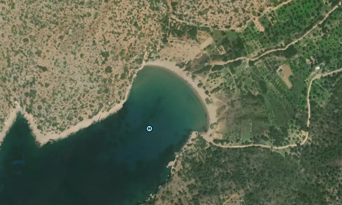 Satelite image of Kato Fana Beach