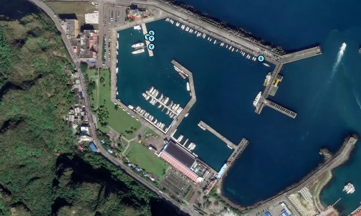 Satelite image of Keelung Harbor Marina