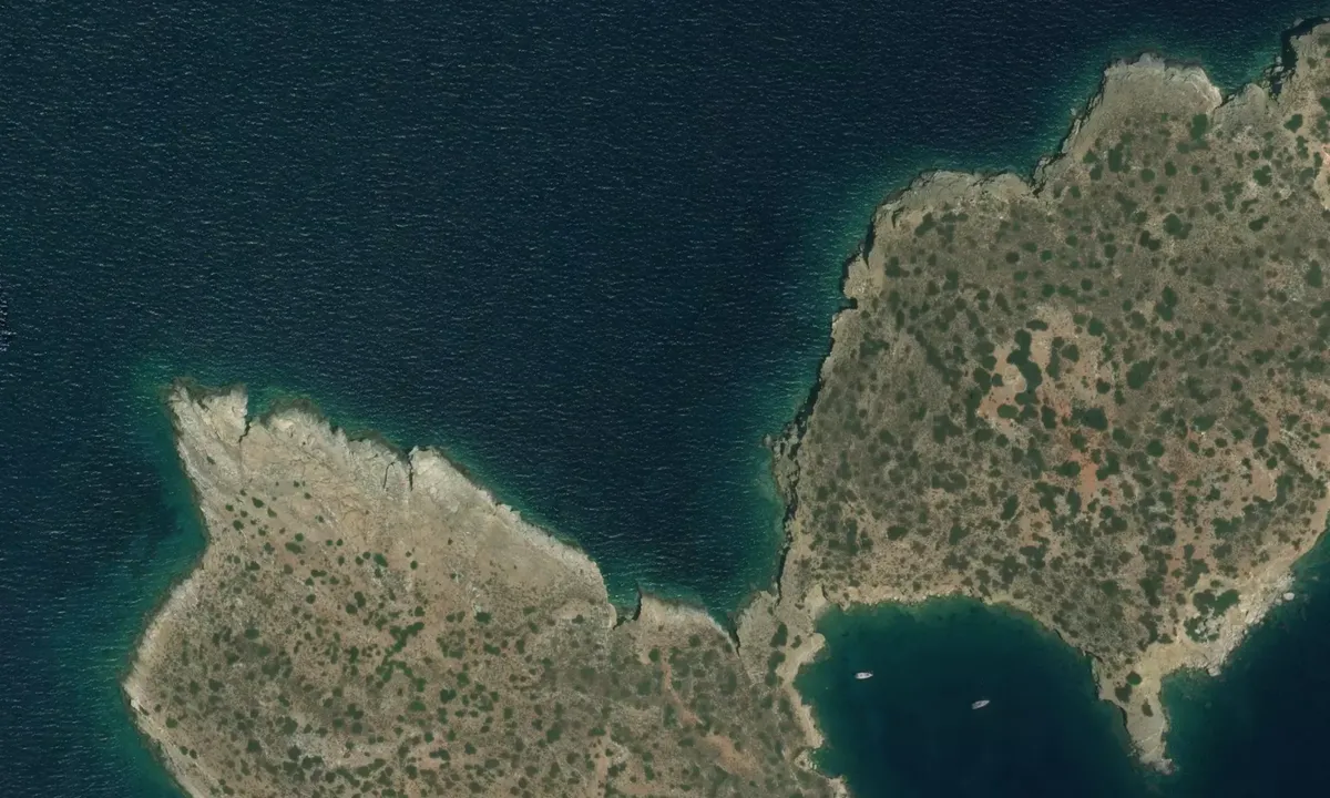 Flyfoto av Kelevini Islands North