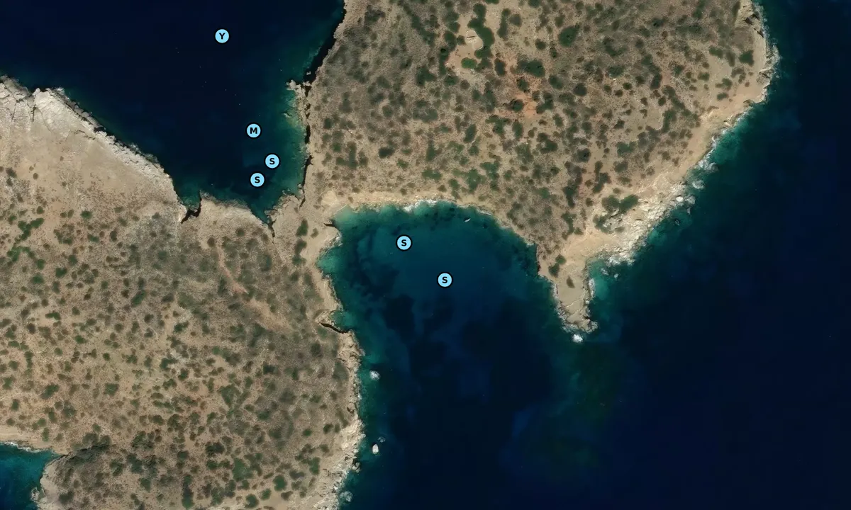 Satelite image of Kelevini Islands South