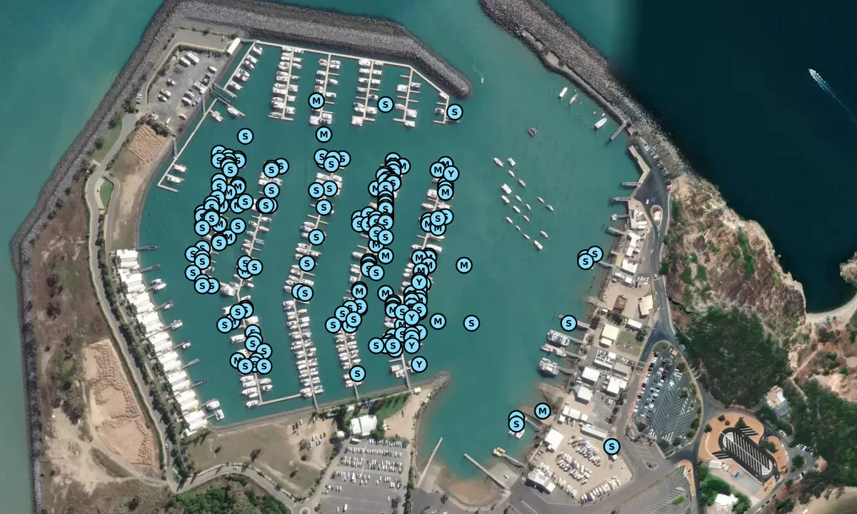 Satelite image of Keppel Bay Marina 1