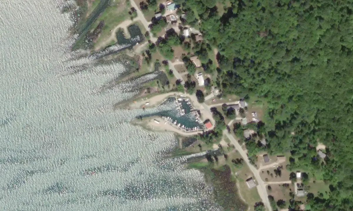 Satelite image of Kettle Point Marina