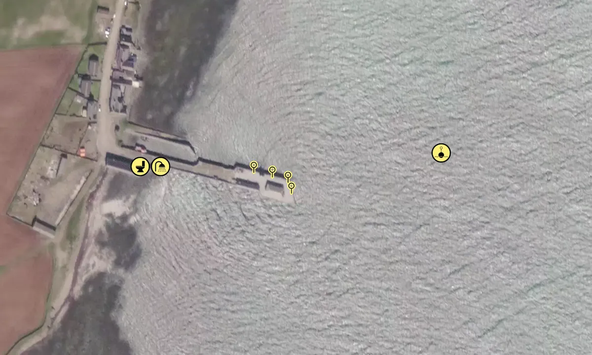 Satelite image of Kettletoft Pier