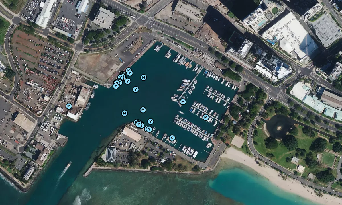 Satelite image of Kewalo Basin Harbor