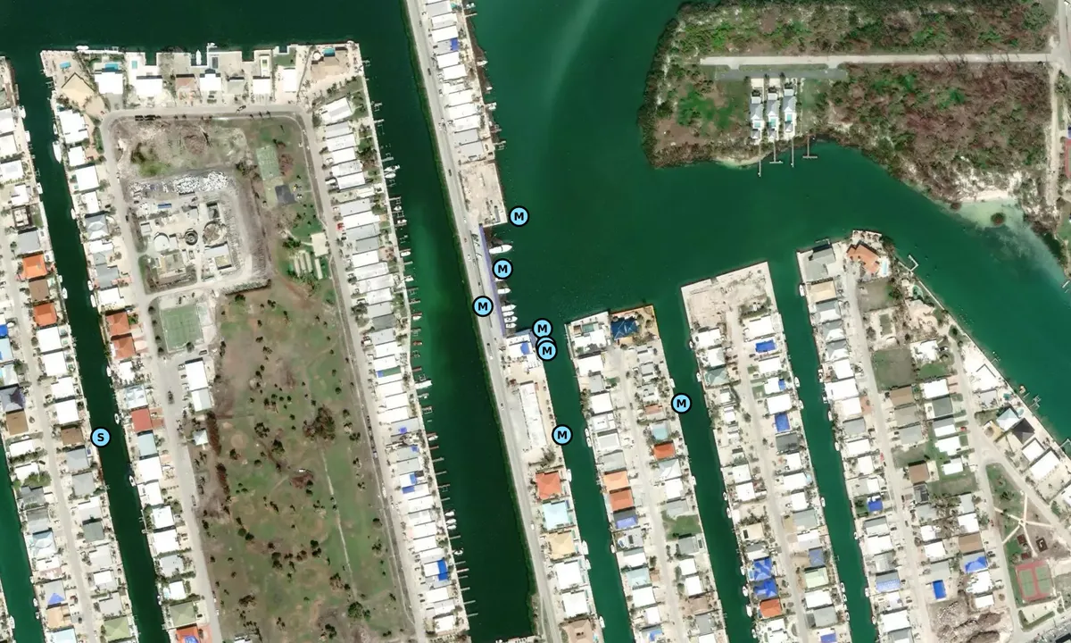 Satelite image of Key Colony Beach Marina