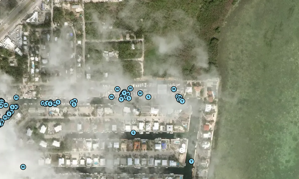 Satelite image of Key Largo Harbour Marina