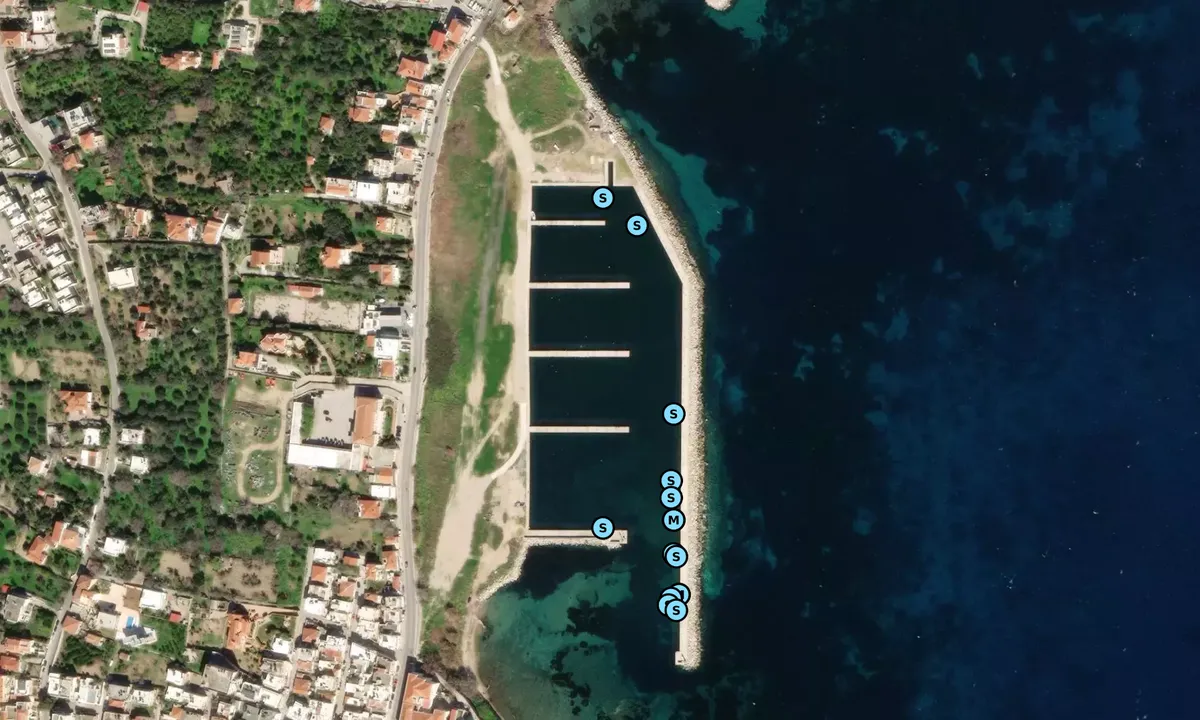 Satelite image of Khios marina