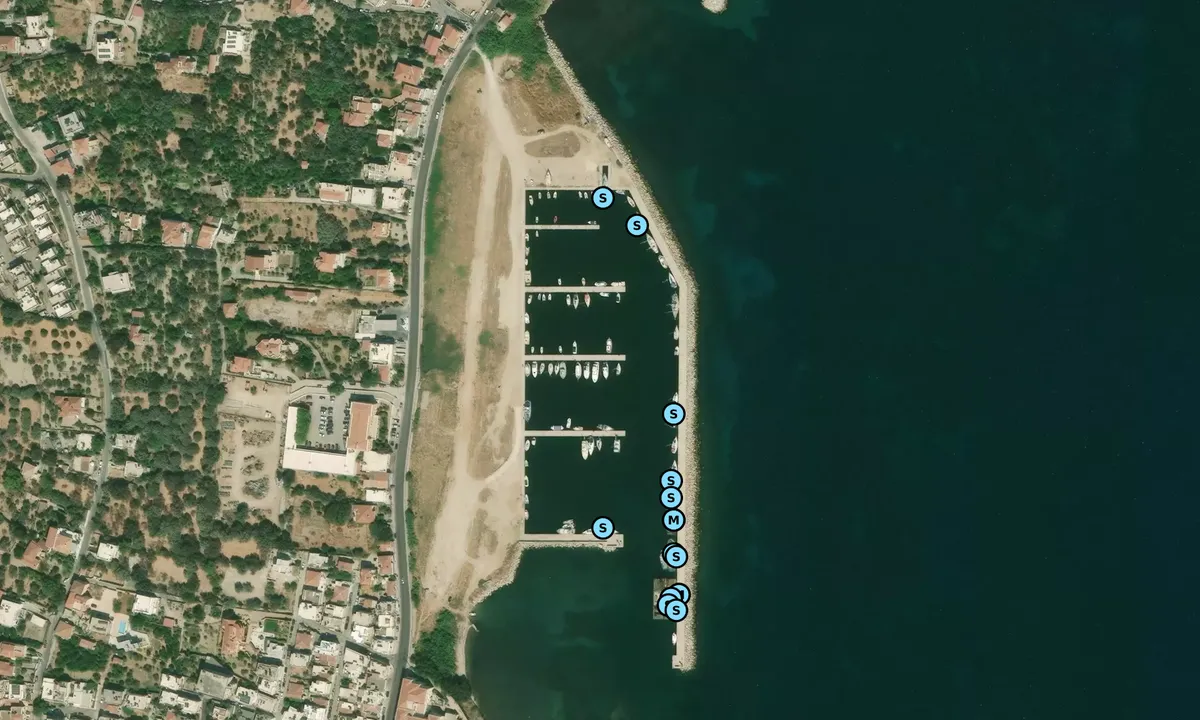 Satelite image of Khios marina