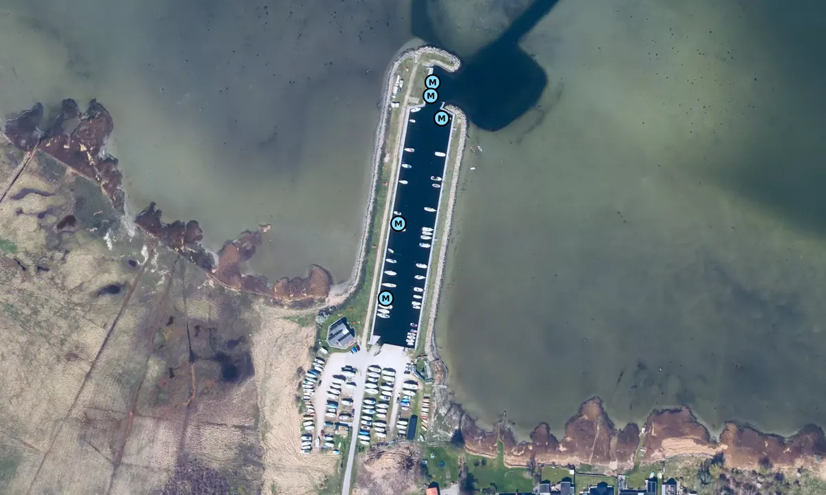 Satelite image of Kignæs Lystbådehavn