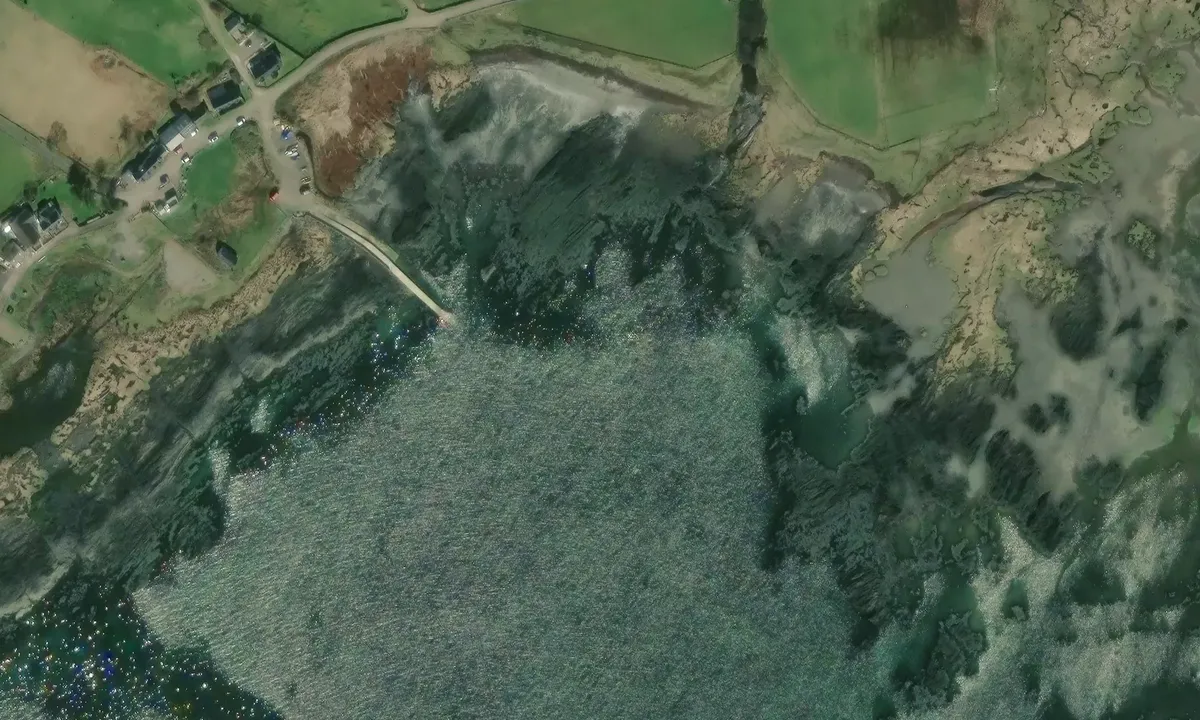 Satelite image of Kilchoan Harbour