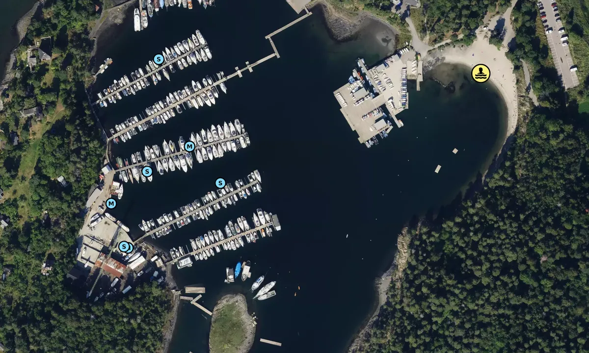 Satelite image of Killingen Båtforening