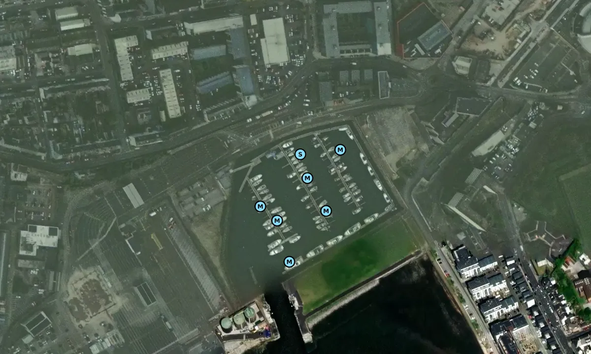 Satelite image of King Point Marina 1