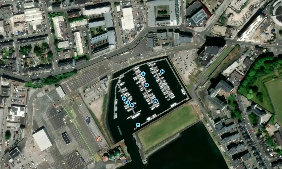 Satelite image of King Point Marina 1