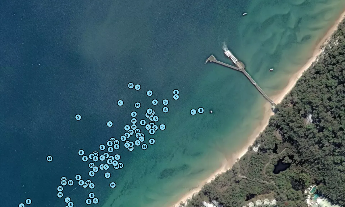 Satelite image of Kingfisher Bay - Great Sandy Strait