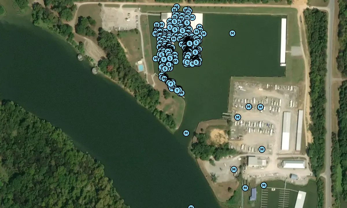 Satelite image of Kingfisher Bay Marina - Demopolis