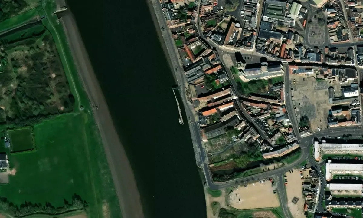 Satelite image of King's Lynn Visitor Pontoons