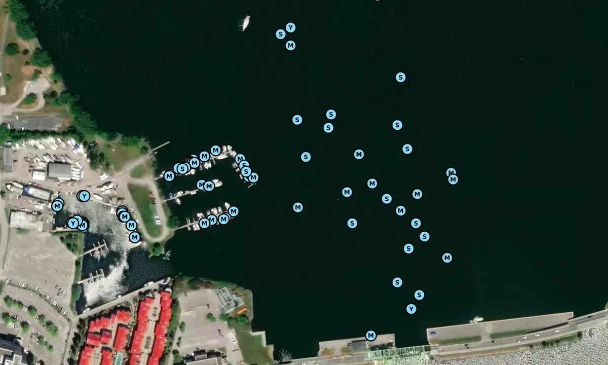 Satelite image of Kingston East Anchorage