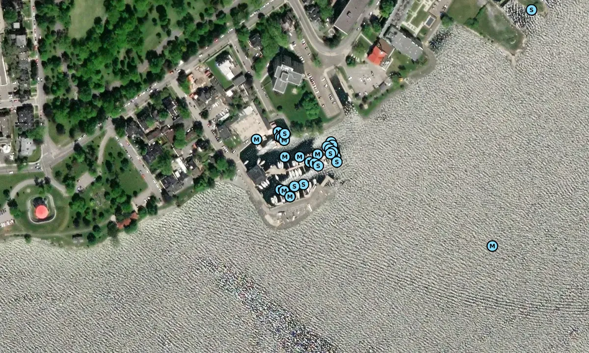 Satelite image of Kingston Yacht Club