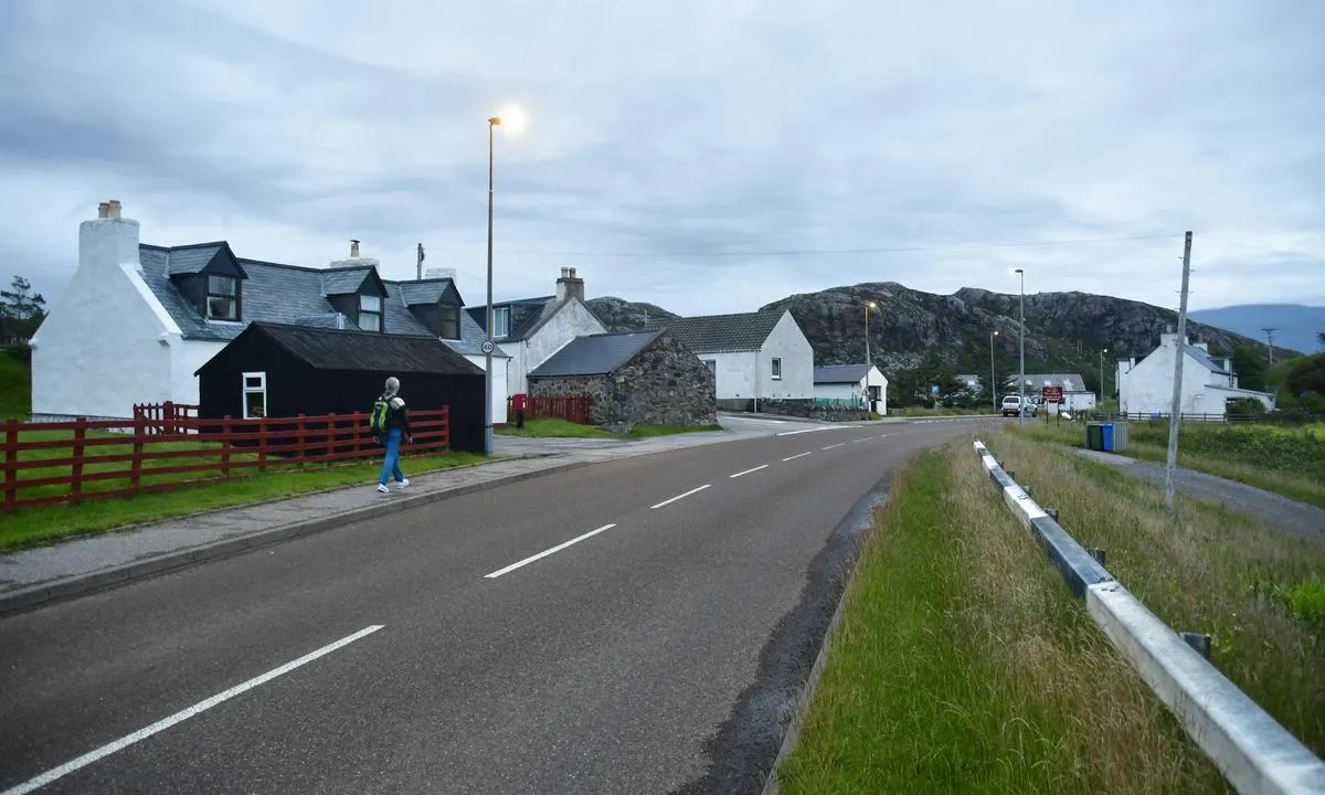 Kinlochbervie Harbour: Koseleg liten landsby med litt over 400 innbyggjarar.