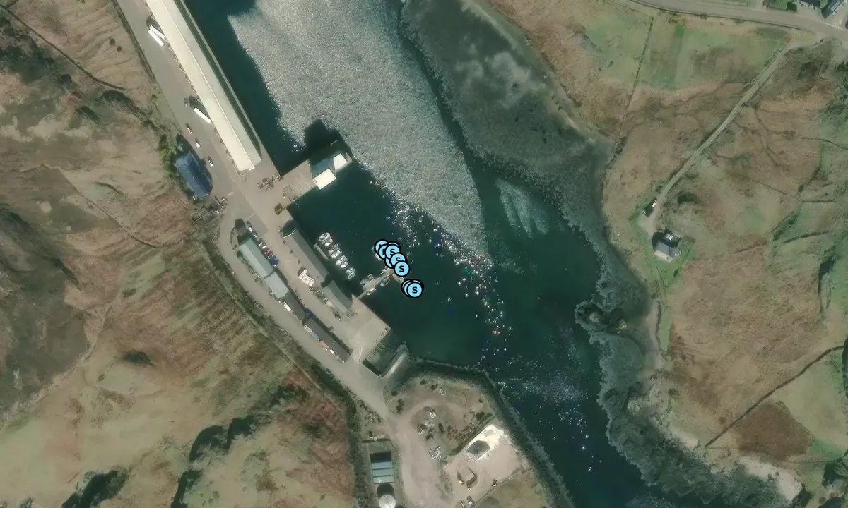 Satelite image of Kinlochbervie Harbour