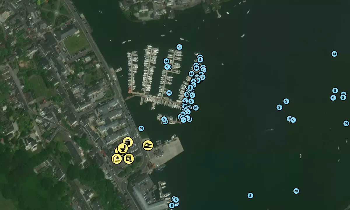Satelite image of Kinsale Yacht Club