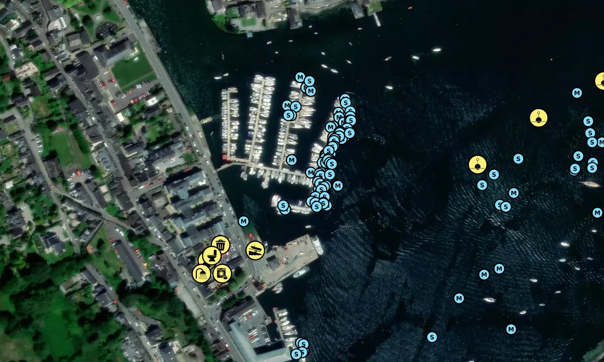 Satelite image of Kinsale Yacht Club