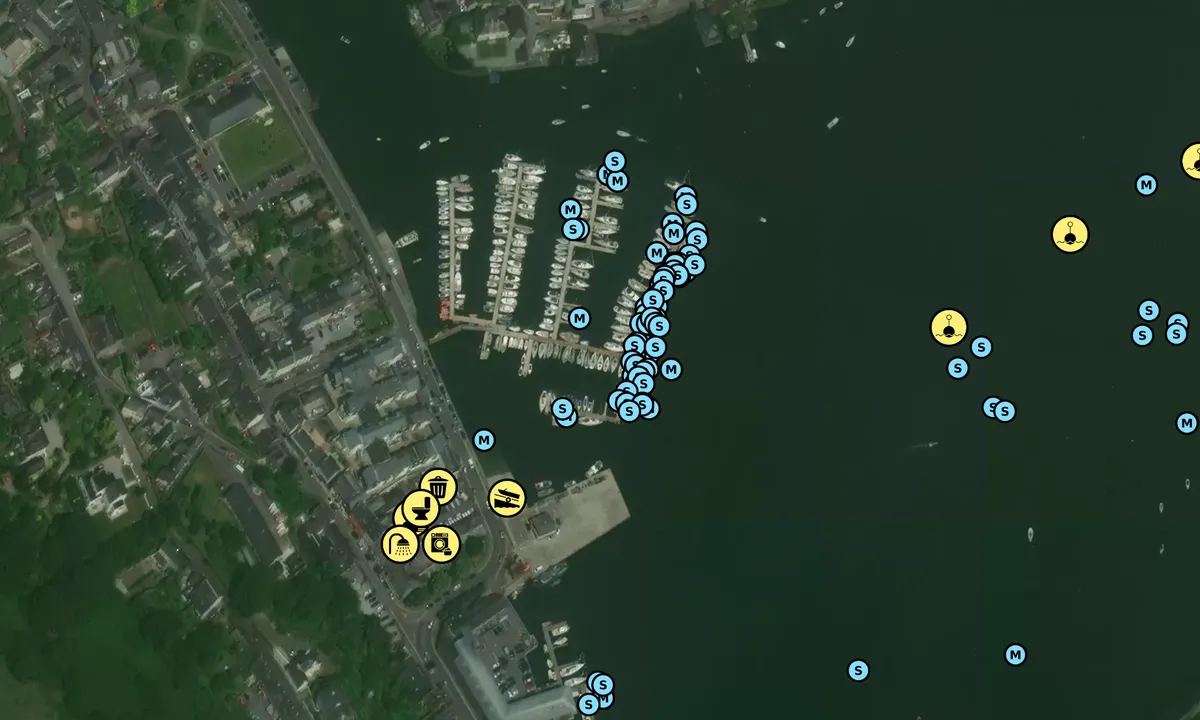 Satelite image of Kinsale Yacht Club