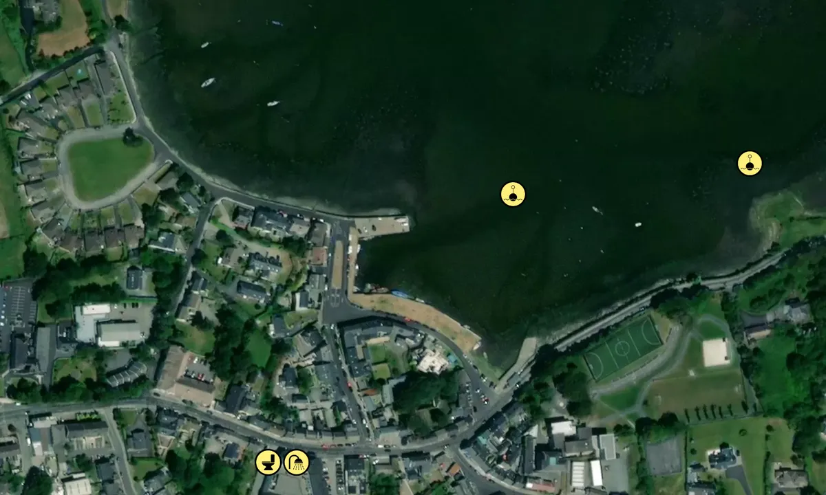 Satelite image of Kinvara village quay and pier
