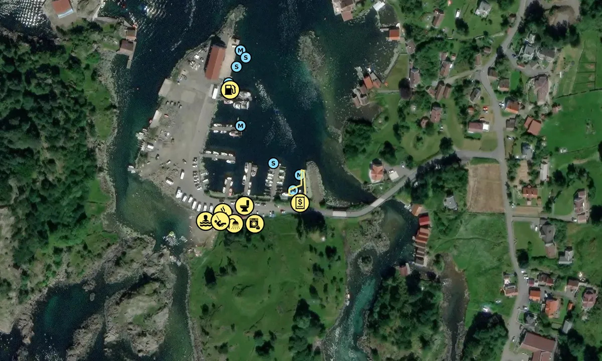 Satelite image of Kirkehamn Fiskerihavna