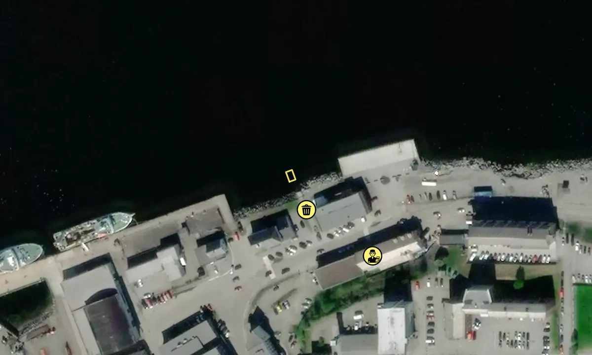 Satelite image of Kirkenes gjestehavn