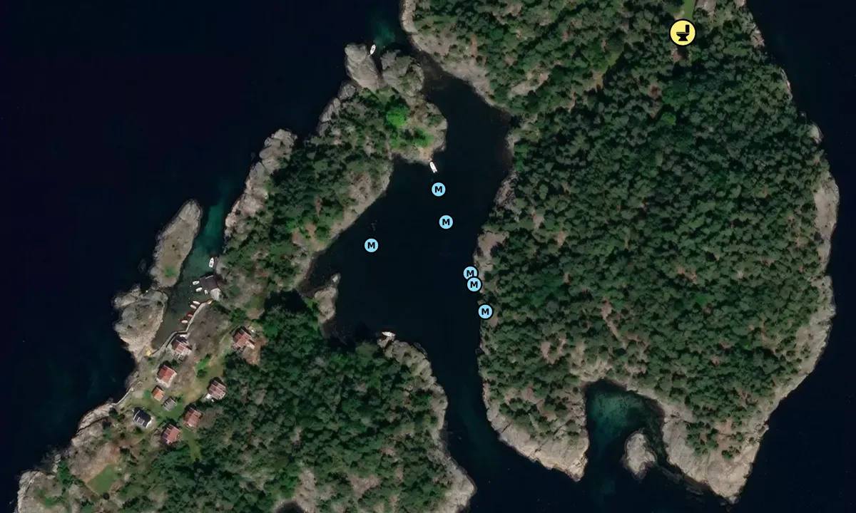Satelite image of Kjerkesundet