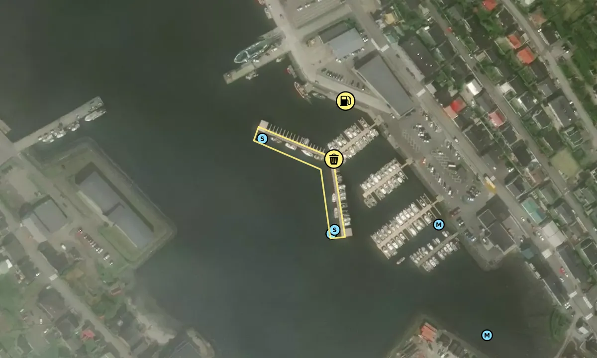 Satelite image of Klaksvík Harbour