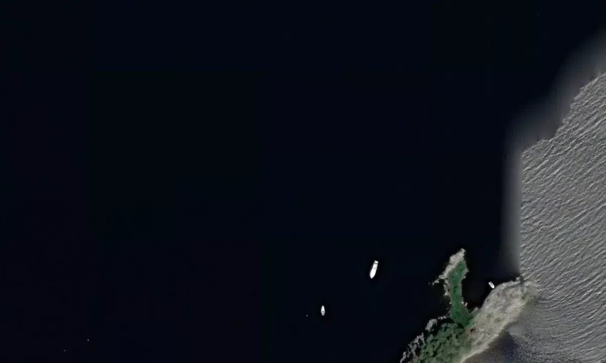 Satelite image of Klättholmen Skagern