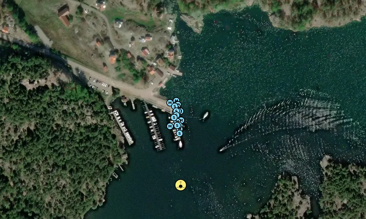 Satelite image of Klintemåla Gästhamn