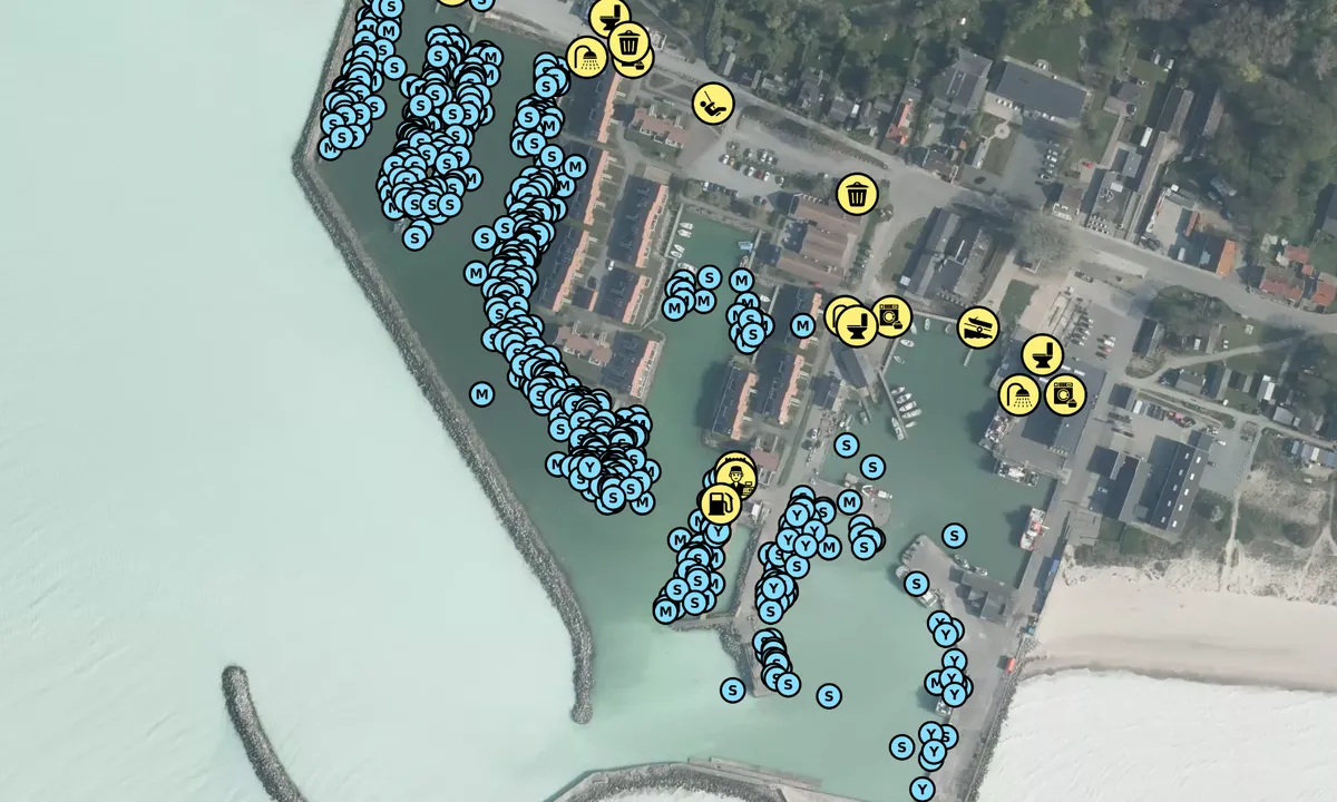 Satelite image of Klintholm Havn
