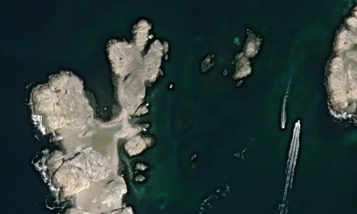 Satelite image of Kløvskar