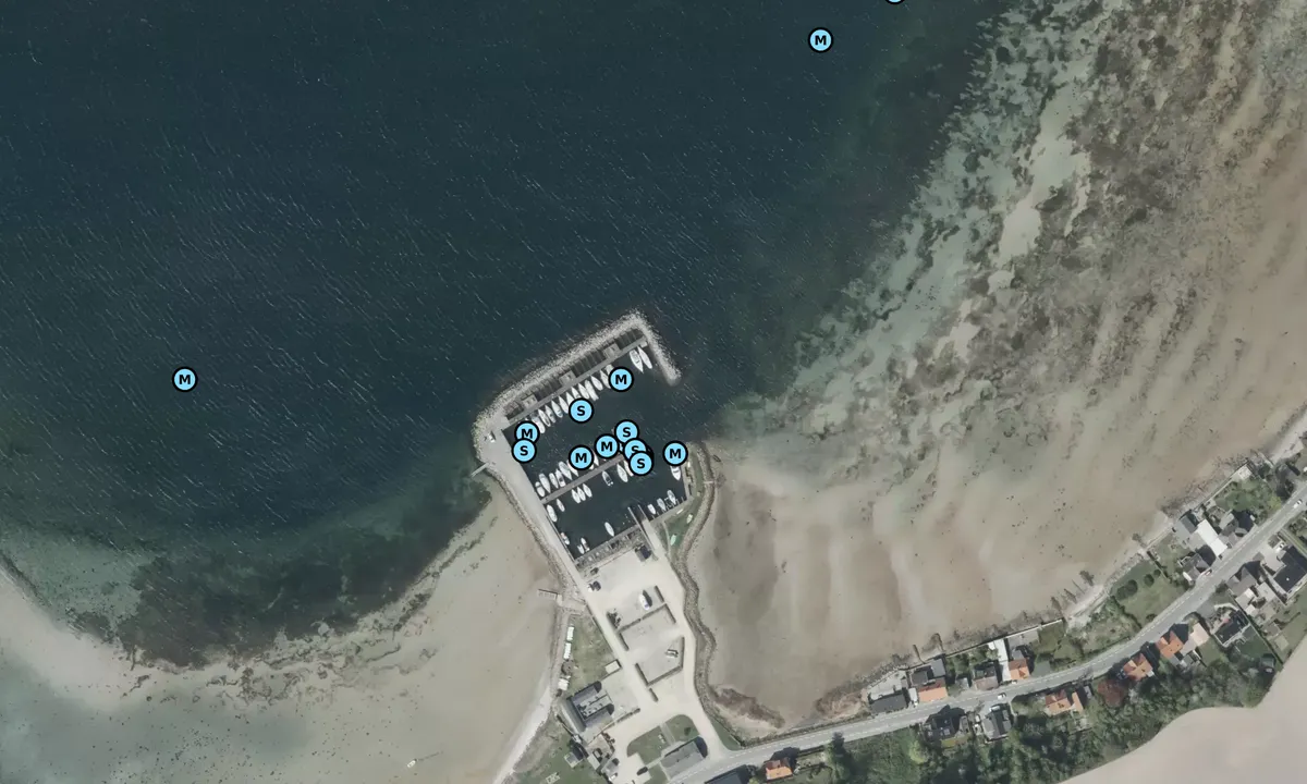 Satelite image of Knebelbro Havn - Knebelvig Bådelaug