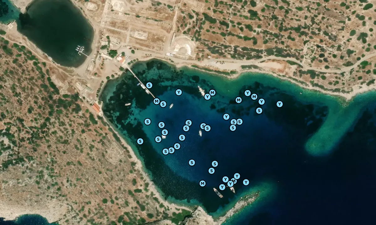 Satelite image of Knidos Harbor