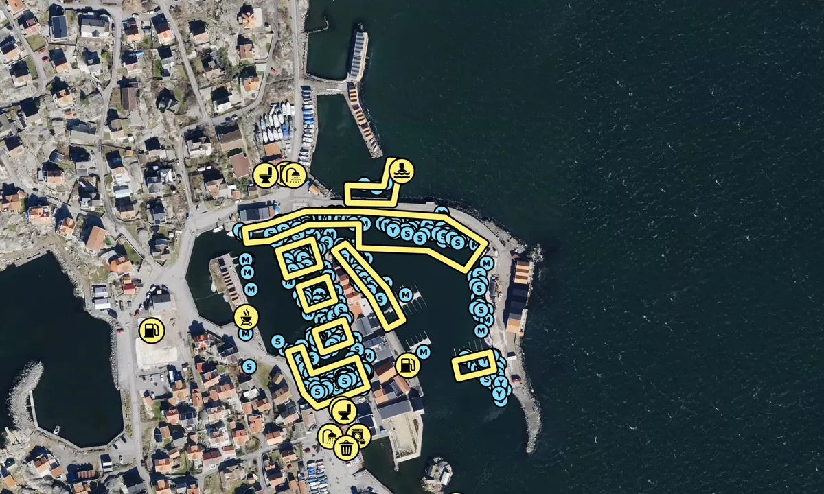 Satelite image of Knippla Gästhamn