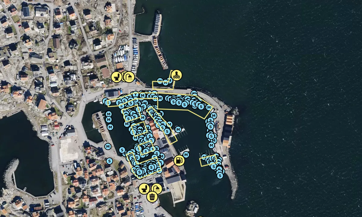Satelite image of Knippla Gästhamn