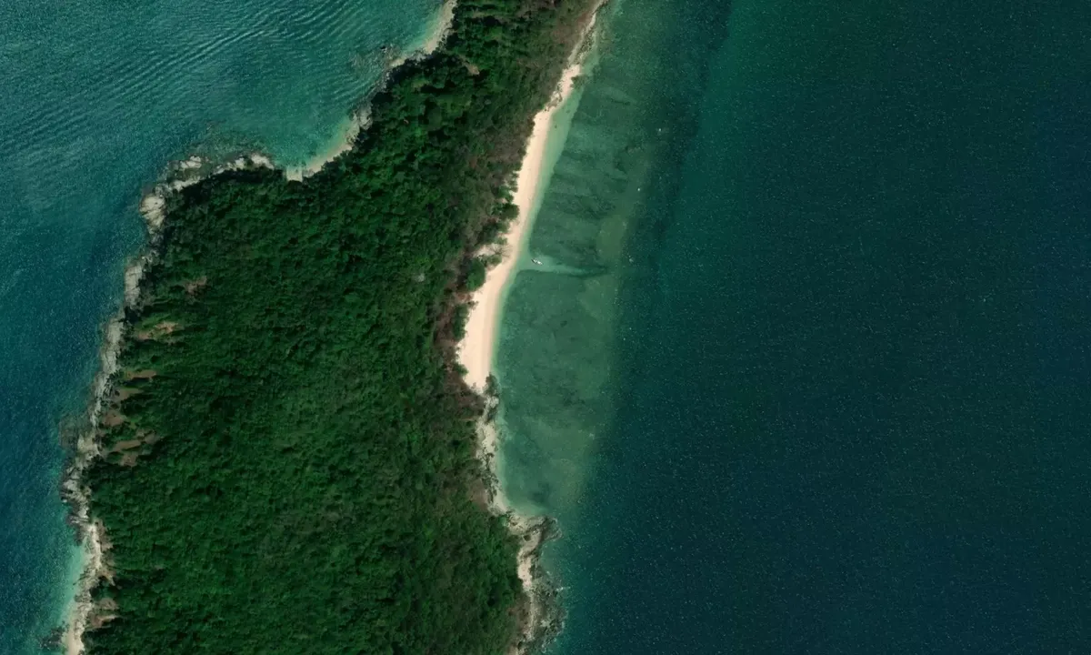 Satelite image of Ko Bon Island