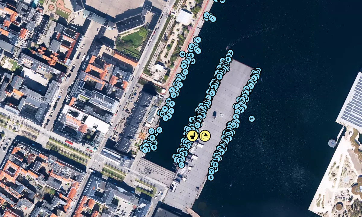 Satelite image of Københavns Inderhavn - Kvæsthusbroen