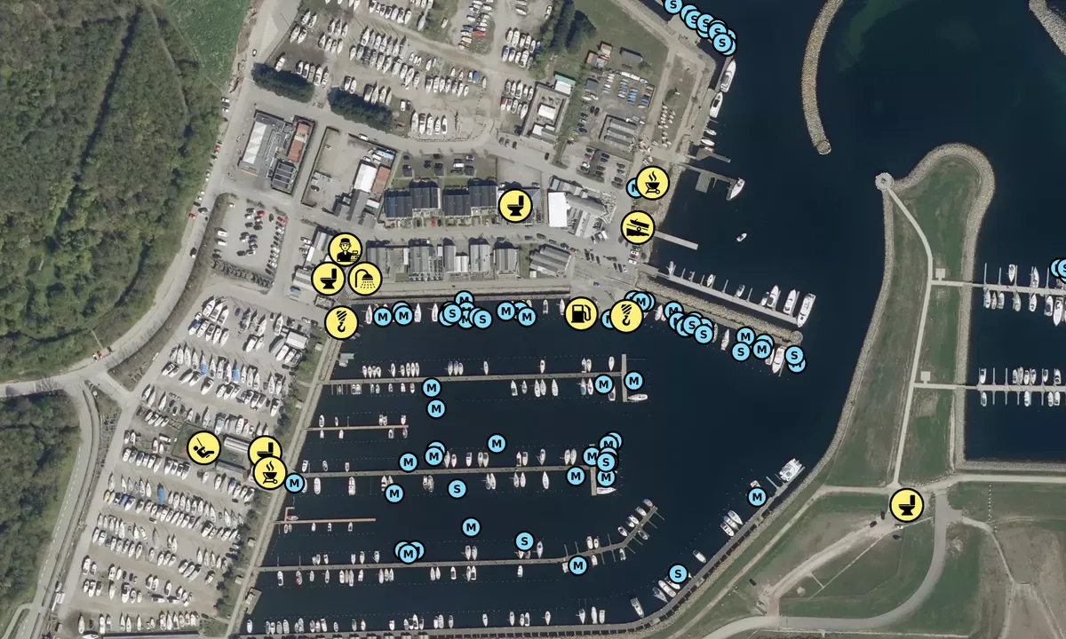 Satelite image of Køge Marina