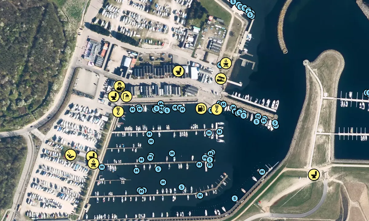 Satelite image of Køge Marina