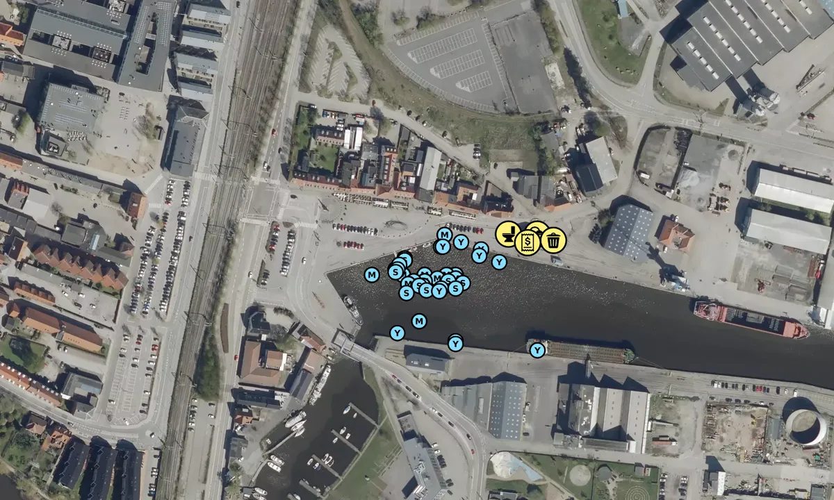 Satelite image of Køge Marina - Slipset