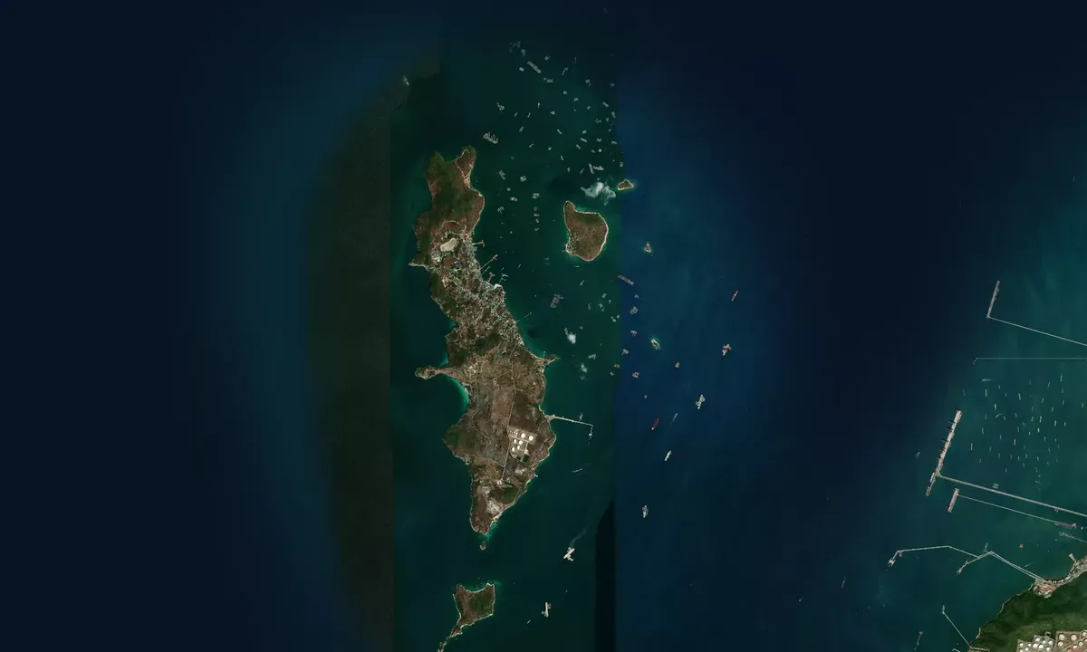 Flyfoto av Koh Si Chang